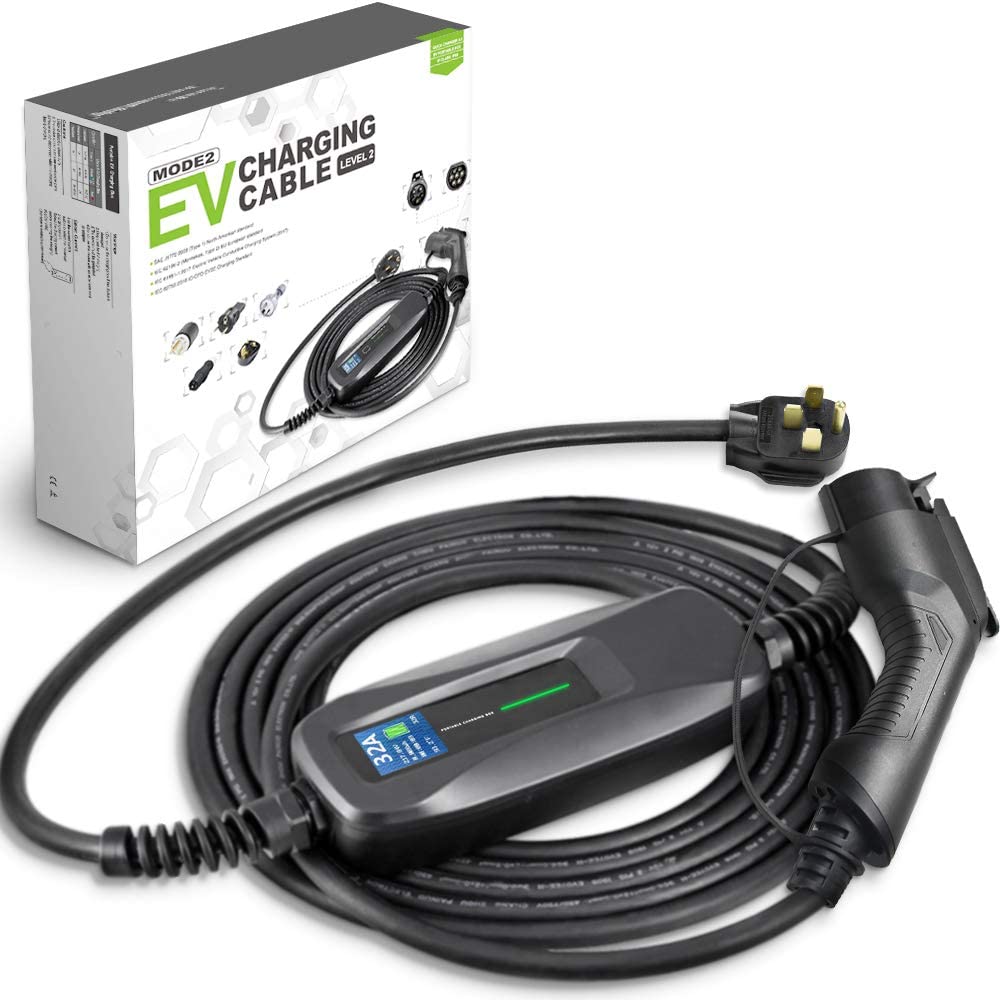 Portable EV charger CEE to Type 2 (7.4kW) Duosida 