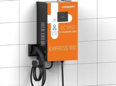 ChargePoint-branded version of BMW CCS charging station